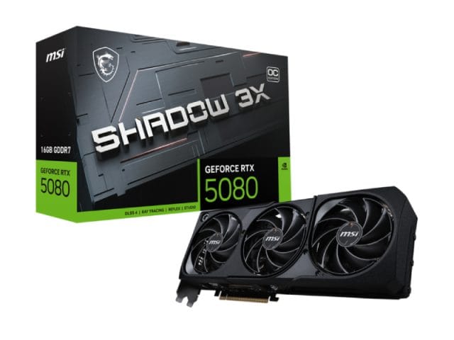 MSI nVidia GeForce RTX 5080 16GB 256bit GeForce RTX 5080 16G SHADOW 3X OC grafička karta