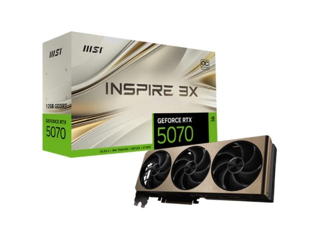 MSI nvidia RTX 5070 12G 192bit GeForce RTX 5070 12G INSPIRE 3X grafička karta