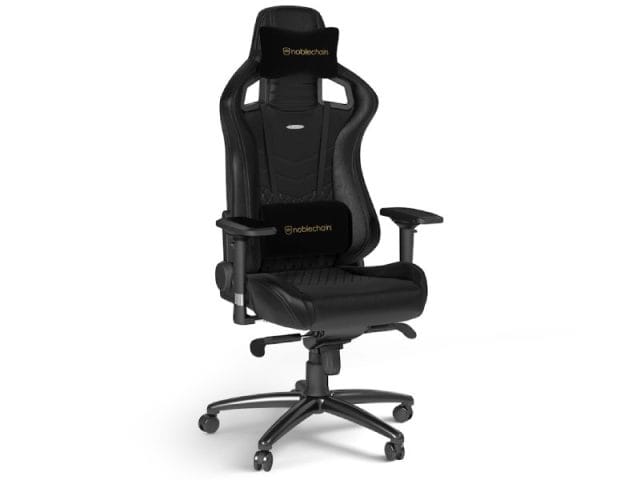 NOBLECHAIRS EPIC Real Leather Gaming stolica crna